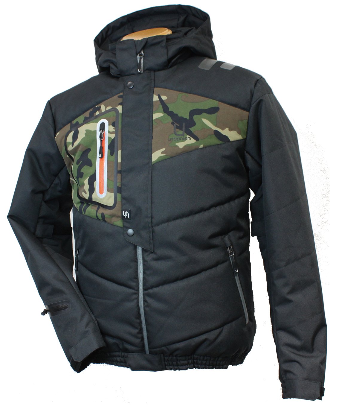 【67％引】アーバニズム UNJ-024 ブラック/カモ（LL）秋冬用ジャケット Amazon | アーバニズム(urbanism) キルテッドウォームジャケット